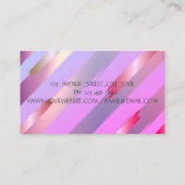 Carte De Visite Brosse à huile d'or moderne Faux (Dos)