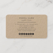 Carte De Visite Brosse à puces Abstraites couleur (Dos)