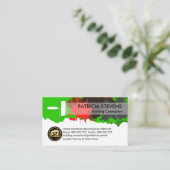 Carte De Visite Brosse à rouleaux de peinture à motif de peinture (Debout devant)