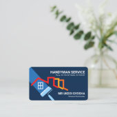 Carte De Visite Brosse à rouleaux Peinture sur le toit Entrepreneu (Debout devant)