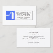 Carte De Visite Brosse à rouleaux pour peintre maison (Devant / Derrière)