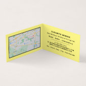 Carte De Visite Brosse Bleue, Concessionnaire, Détaillé (Intérieur)