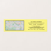 Carte De Visite Brosse Bleue, Concessionnaire, Détaillé (Intérieur déplié)