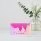 Carte De Visite Brossé coloré (Glamour) (Debout devant)