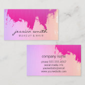 Carte De Visite Brossé coloré (Glamour) (Devant / Derrière)