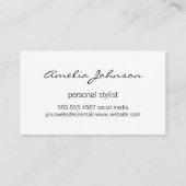 Carte De Visite Brossé coloré (rose vert) (Dos)