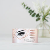 Carte De Visite Brosse de maquillage géométrique professionnelle (Debout devant)