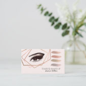 Carte De Visite Brosse de maquillage géométrique professionnelle (Debout devant)