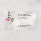 Carte De Visite Brosse de maquillage papillon (Dos)