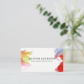 Carte De Visite Brosse de peinture artistique (Debout devant)