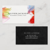 Carte De Visite Brosse de peinture artistique (Devant / Derrière)