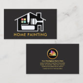 Carte De Visite Brosse de peinture créative - Cadre de l'accueil (Devant / Derrière)