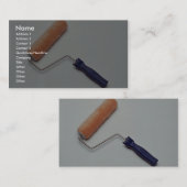 Carte De Visite Brosse de rouleau (Devant / Derrière)