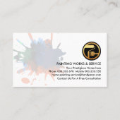 Carte De Visite Brosse d'intérieur pour peinture or (Dos)