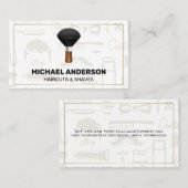 Carte De Visite Brosse en barbre | Propriétaire du magasin (Devant / Derrière)