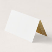 Carte De Visite Brosse en or moderne (Dos)