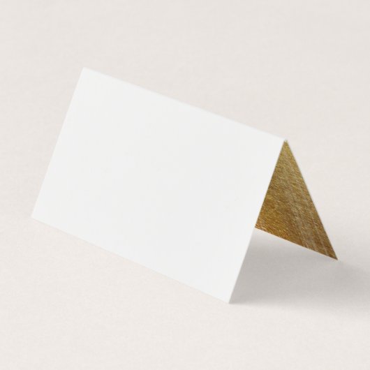 Carte De Visite Brosse en or moderne (Dos)