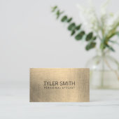 Carte De Visite Brossé métallique (Faux) (Debout devant)