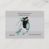 Carte De Visite Brosse pour peintres de maison promotionnels profe (Dos)