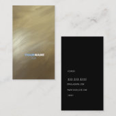 Carte De Visite Brosse professionnelle moderne Stroke Gold (Devant / Derrière)