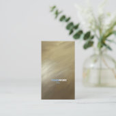 Carte De Visite Brosse professionnelle moderne Stroke Gold (Debout devant)