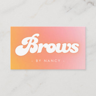 Carte De Visite Brosse Retro Peach Super