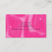Carte De Visite Brosse rose rétro y2k (Dos)
