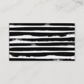 Carte De Visite BROSSE TENDY STROKE bold mignon peint en or noir (Dos)