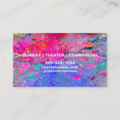 Carte De Visite Brosses à maquiller couleurs vives Cosmétiques (Dos)