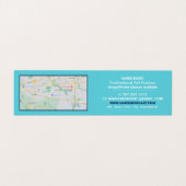 Carte De Visite Brosses bleues, Enseignant en Art, Détail (Intérieur déplié)