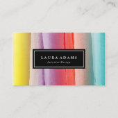 Carte De Visite Brosses colorées Abstraites (Devant)