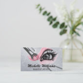 Carte De Visite Brosses de maquillage Application de maquillage (Debout devant)