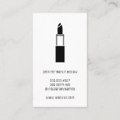 Carte De Visite Brosses de maquillage | Artiste de maquillage (Dos)