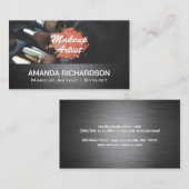 Carte De Visite Brosses de maquillage | Beauté (Devant / Derrière)