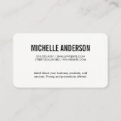 Carte De Visite Brosses de maquillage | Chevauchement du texte (Dos)