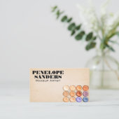 Carte De Visite Brosses de maquillage et fondation (Debout devant)