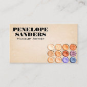 Carte De Visite Brosses de maquillage et fondation (Devant)