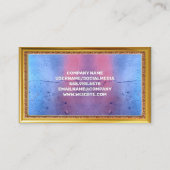 Carte De Visite Brosses de maquillage et outils Compact | Cadre Or (Dos)