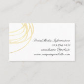 Carte De Visite Brosses de maquillage | Glow Bokeh (Dos)