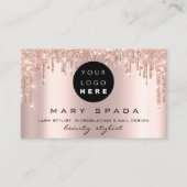 Carte De Visite Brosses de maquillage Lashes Rose Lèvres Lèvres Qr (Devant)