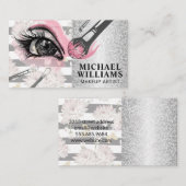 Carte De Visite Brosses de maquillage | Oeil (Devant / Derrière)