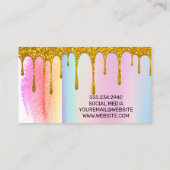 Carte De Visite Brosses de maquillage | Rainbow Blend | Parties sc (Dos)