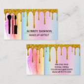 Carte De Visite Brosses de maquillage | Rainbow Blend | Parties sc (Devant / Derrière)