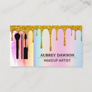 Carte De Visite Brosses de maquillage   Rainbow Blend   Parties sc