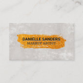 Carte De Visite Brosses de texture d'or | Mur texturé (Devant)