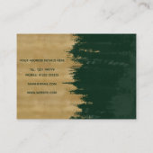 Carte De Visite Brosses dorées modernes Peinture Abstraite (Dos)