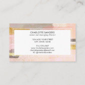 Carte De Visite Brosses en or rose (Dos)