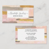 Carte De Visite Brosses en or rose (Devant / Derrière)