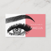 Carte De Visite Brosses et cils Microblading, Extensions Eyelash (Devant)