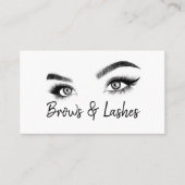 Carte De Visite Brosses et cils Microblading, Extensions Eyelash (Devant)